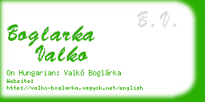 boglarka valko business card